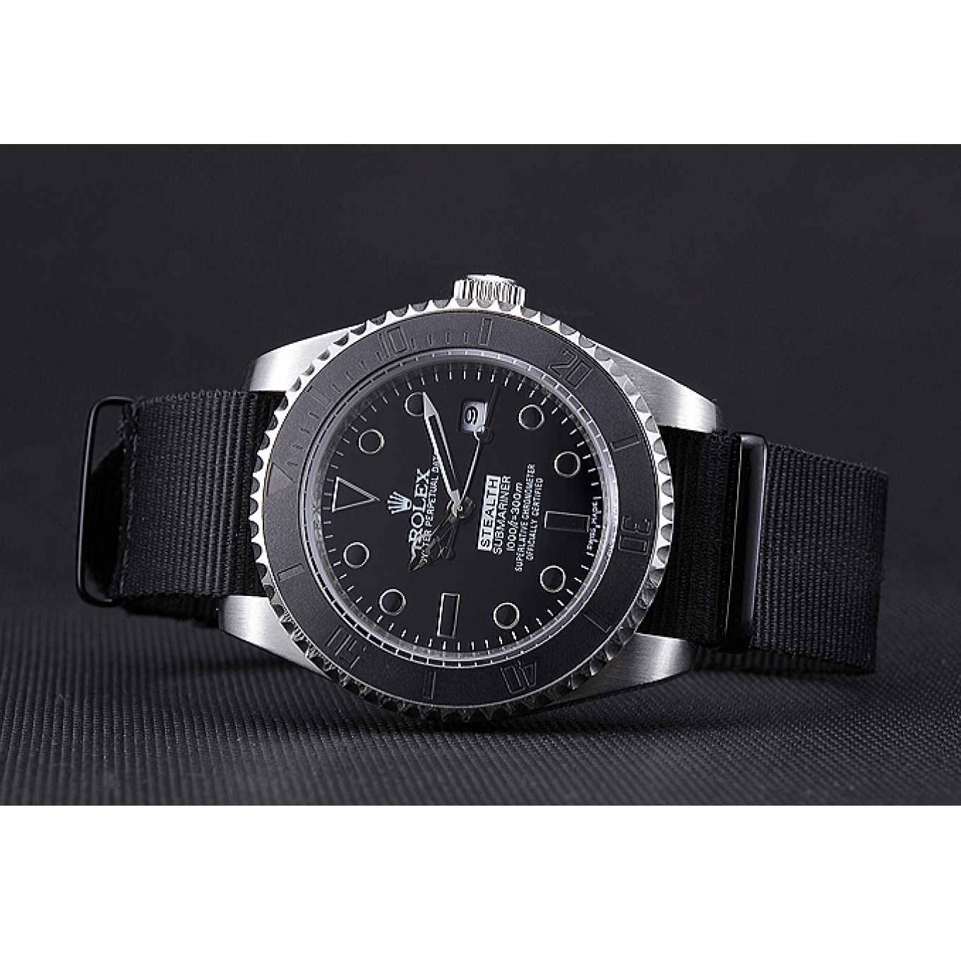 AAA replica watch Rolex Black Stealth 621988 Submariner 0614